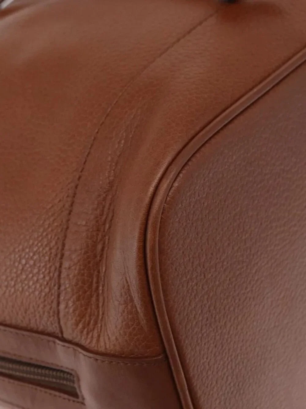 Burberrys Purse Shoulder Bag Leather Brown Gold Auth - Picture 13 of 15